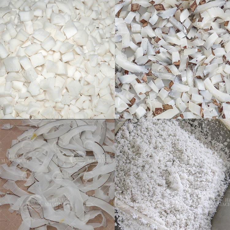 coconut peeler grater machine coconut cube cutting shredding processing line  2