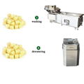 vegetable-fruit cutter dicer line of washing and drying potato machines