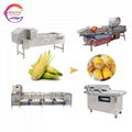 sweet corn cutter fruit washing machine sorting corn packaging processing line