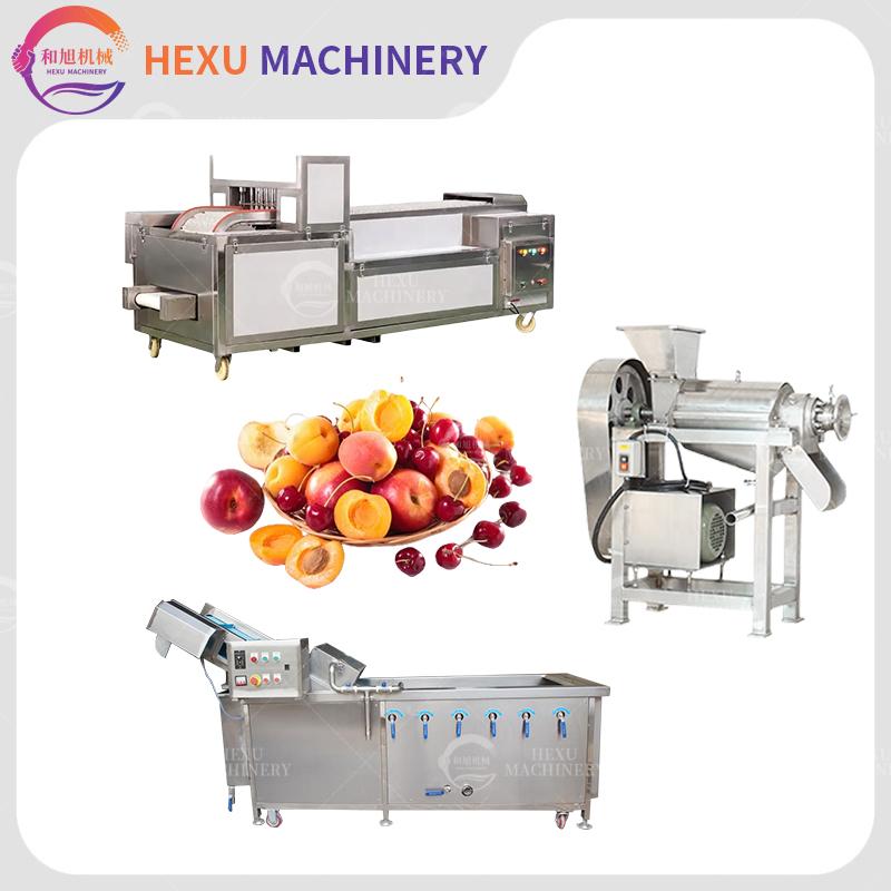 Automatic Fruit Pitting Machine Fruit Bubble Washing Machine 500kg