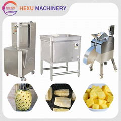 Pineapple Peeling Machine Pineapple Separator Pineapple Dicing Slicing Cutter