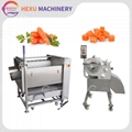 carrot peeling and cutting machine carrot cubes cutting machine  1