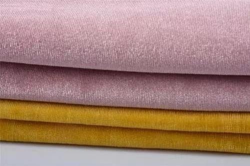 weft knitted bright silk velvet fabric 5