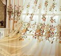 Mesh embroidered curtain fabric 1