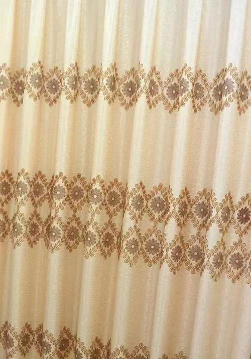 Mesh embroidered curtain fabric 2