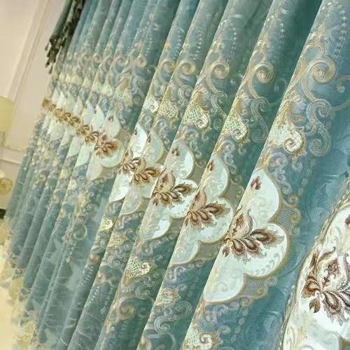 Mesh embroidered curtain fabric 3