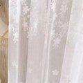 Mesh embroidered curtain fabric