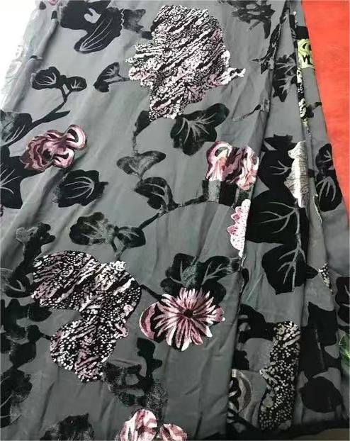 Qiao Rong Polyester Burnout Print 2
