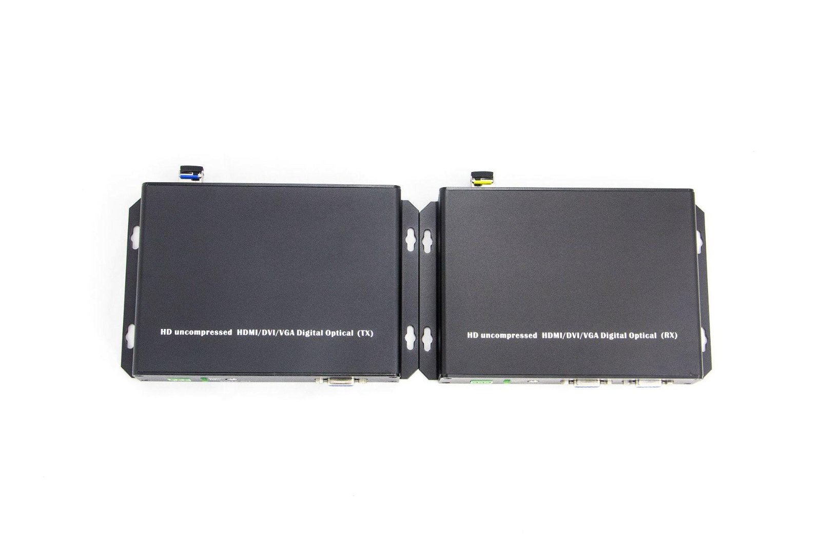 VGA光端机无压缩光纤延长器单模单纤高清带光纤延长20KM 3
