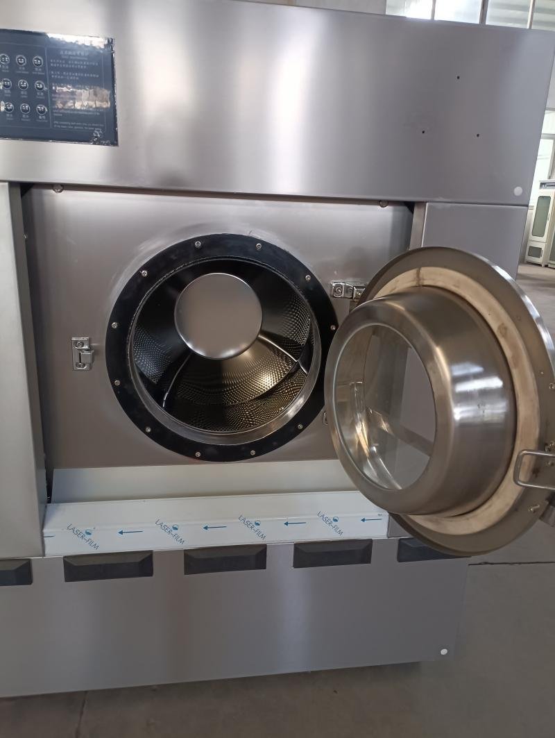 廣州力淨 全自動工業洗脫機 100kg蒸汽加熱洗衣機 洗衣房設備 5