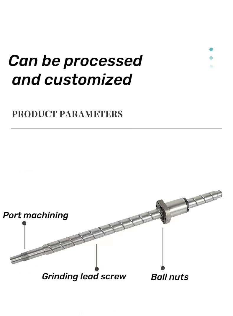 SFU1605 C7 Rolled Thread Rod CNC Linear Motion Ball Screw With Ball Nut BKBF12  4