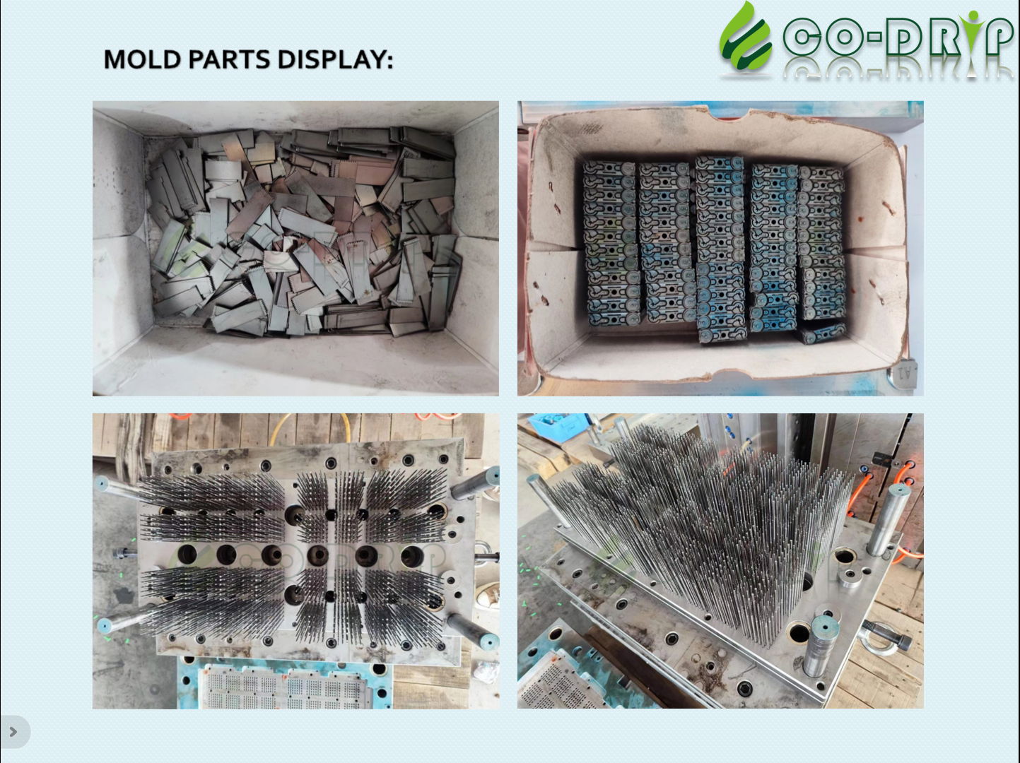 Flat drippper Injection mold 256 caviries 2