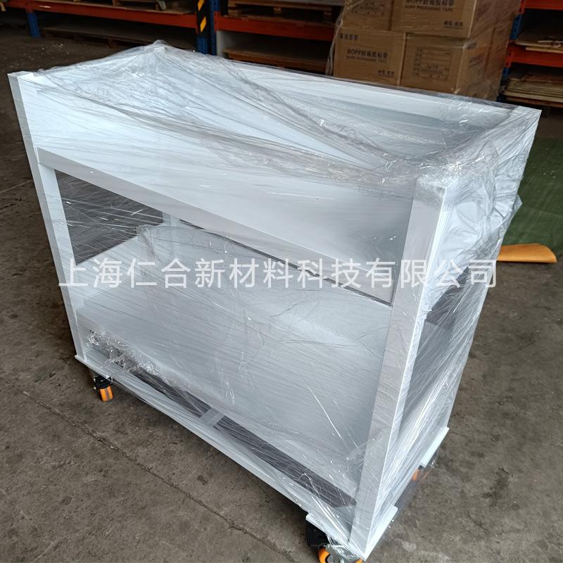 上海耐酸碱實驗室pp推車 石英舟光伏週轉車 pp石墨舟推車生產廠家 5