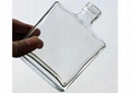 150ml Rectangular Extra White Flint Short Neck Rum Bottle 1