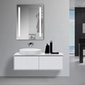 LAM009 Frameless Rectangular Led Light Bathroom Vanity Mirror 1