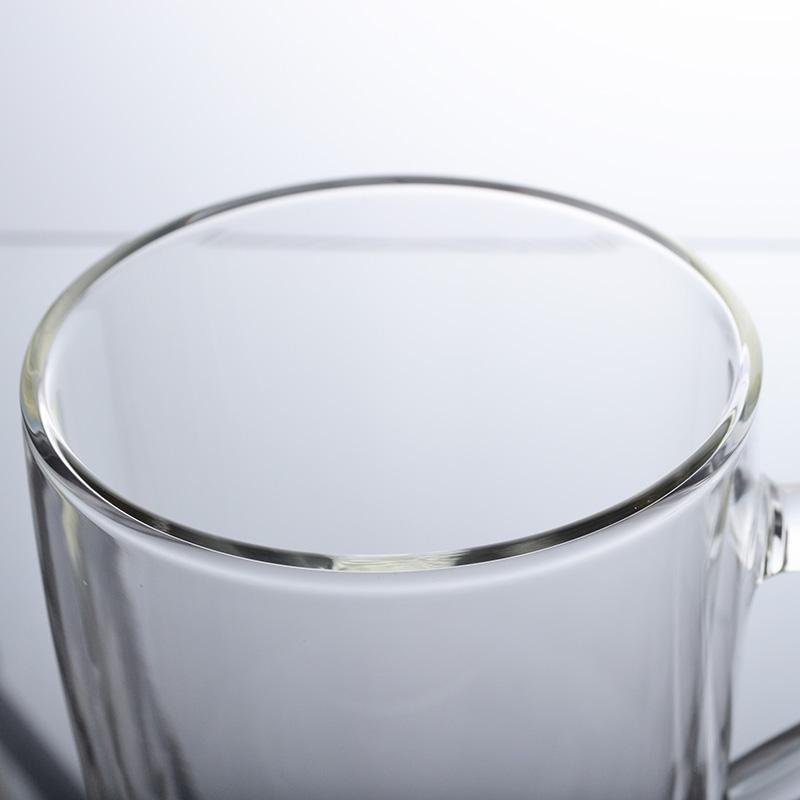 Customized Borosilicate Double Wall Glass Cups Glass Mug for Coffee Tea Hot Cold 5