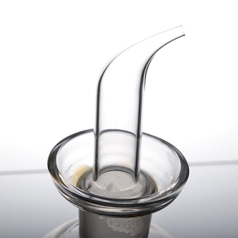 Customized Borosilicate Glass Olive Oil Vinegar Bottle Glass Oil Cruet with Spou 3