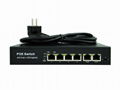 2+4 Port Unmanaged PoE Switch 10/100Mbps 80W Built-in Power Supply 1