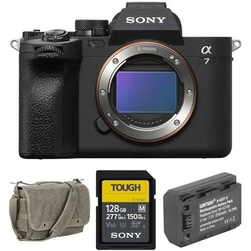 a7 IV Mirrorless Camera with Accessories Kit (128GB Card, 2250mAh Battery)