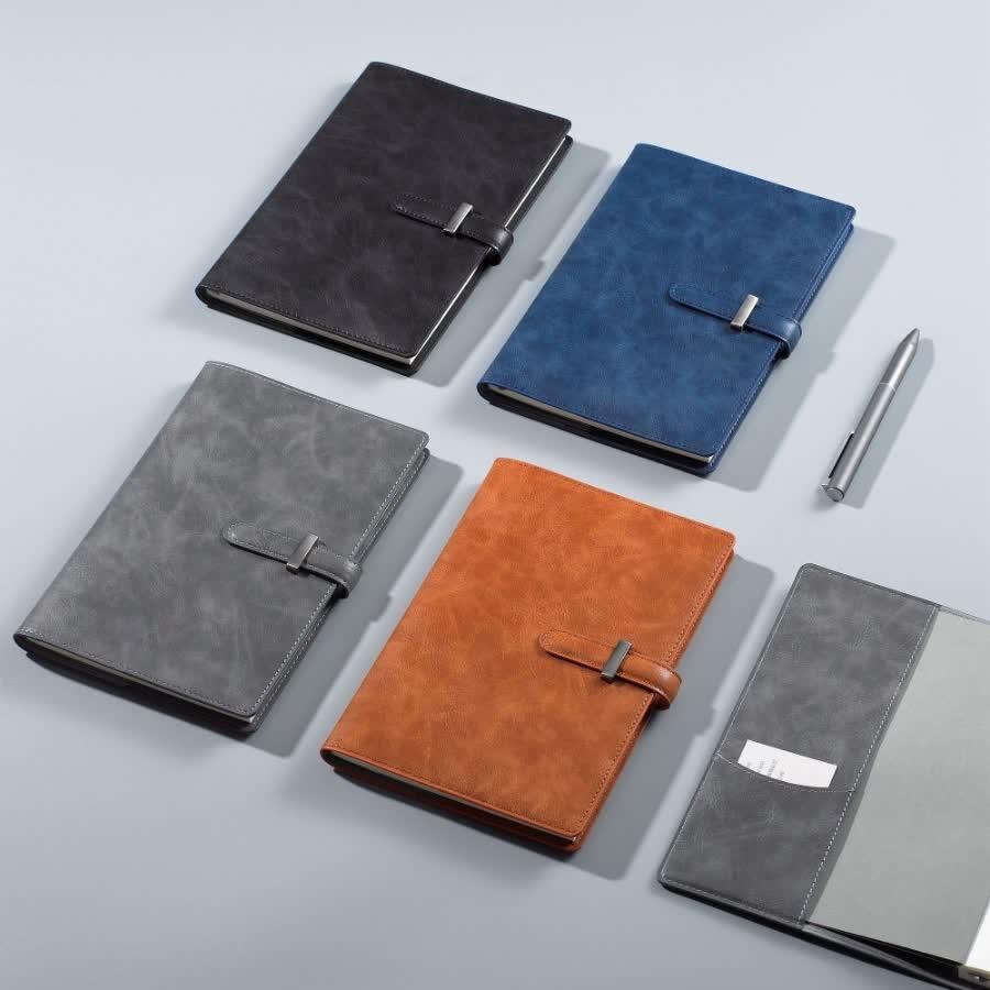  long-belt closure notebook with inserts design 2