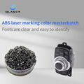 Laser marking masterbatch ABS color logo with black font 4