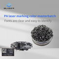  Nylon fiber reinforced black laser gold font laser engraving laser masterbatch