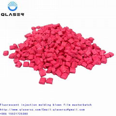 Fluorescent injection molding blown film masterbatch