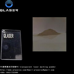 Transparent laser marking additive laser engraving powder