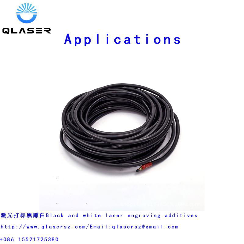 PVC cable laser engraving powder black laser marking white 2