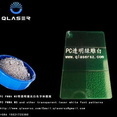 Laser engraving masterbatch transparent black