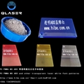 ABS Transparent blue laser white font pattern 3