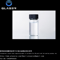 Laser marking auxiliary agent for hardware paint UV system paint