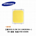 0.2w3v original Samsung 2835 patch lamp beads LM281BA+/SPMWH22286D5  2
