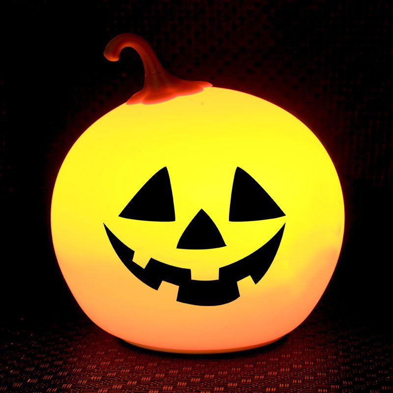 Halloween jack-o '-lantern silicone pat night light festive atmosphere lights co 2