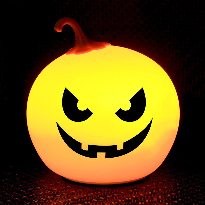 Halloween jack-o '-lantern silicone pat night light festive atmosphere lights co 3