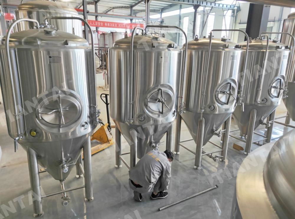 500L stacked stainless steel double wall beer fermentation tank