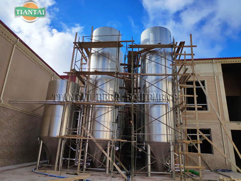 500L stacked stainless steel double wall beer fermentation tank 3