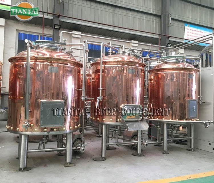 500L Red Copper Steam heated 2 vessel Brewhouse Brewery for sale 2
