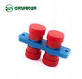 Flange Plastic Housing Duplex FC Fiber Optic Adapter Multimode