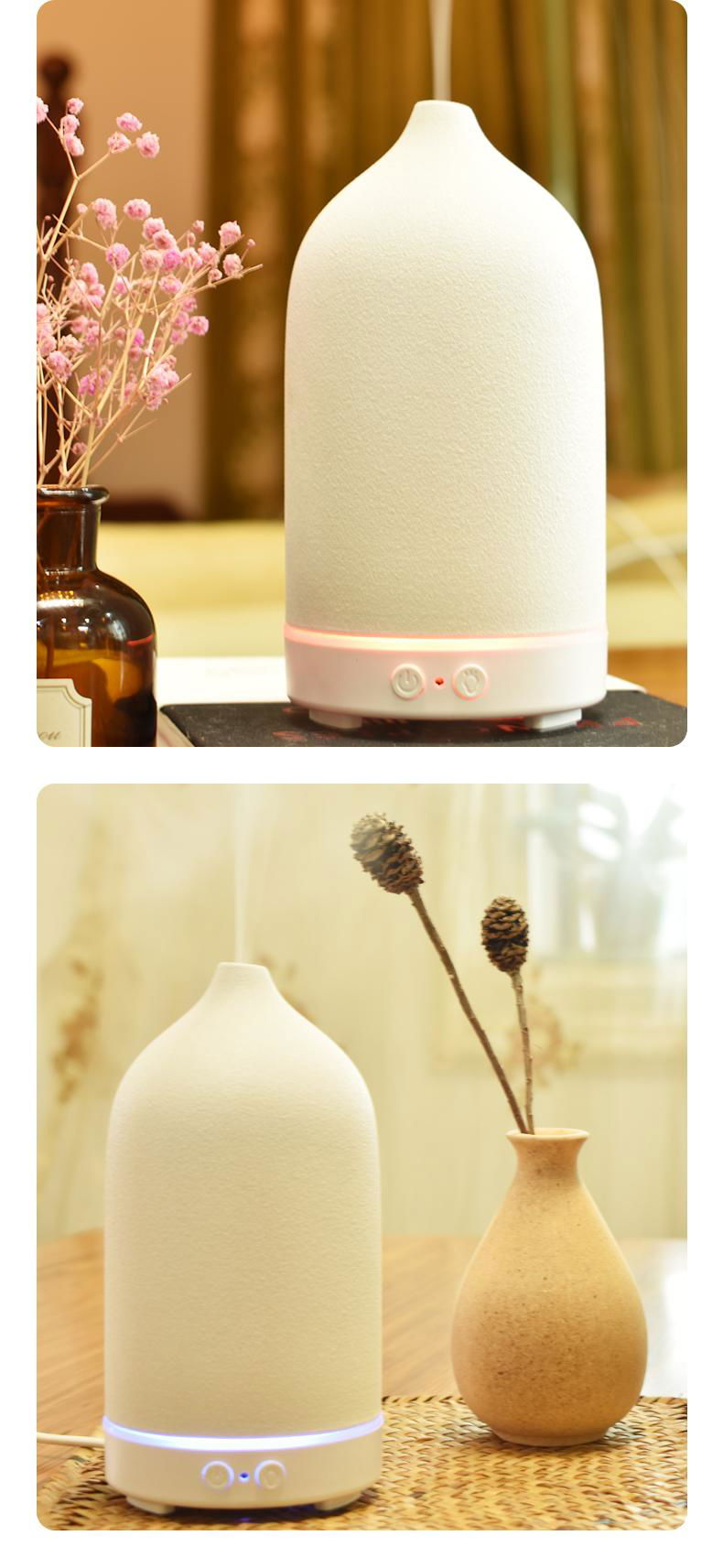 Zhenqi Ceramic Humidifier Aroma Diffuser Essential Oil Diffuser for Home Office 5