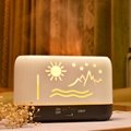 Hot Sellings Zhenqi Flame Humidifier Remote Control Warm Light Essential Oil 1