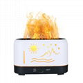 Hot Sellings Zhenqi Flame Humidifier Remote Control Warm Light Essential Oil 4