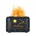 Hot Sellings Zhenqi Flame Humidifier Remote Control Warm Light Essential Oil 11