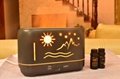 Hot Sellings Zhenqi Flame Humidifier Remote Control Warm Light Essential Oil 10