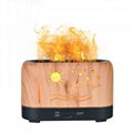 Hot Sellings Zhenqi Flame Humidifier Remote Control Warm Light Essential Oil 8