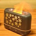 New Arrivel Zhenqi Snowflake Hollow Warm Light Humidifier with Timing Foution