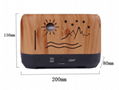 Hot Sellings Zhenqi Flame Humidifier Remote Control Warm Light Essential Oil 15