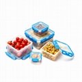 310ml Zhenqi Reusable Airtight Microwave Safe Kitchen Plastic Box Food storage 2