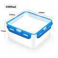 310ml Zhenqi Reusable Airtight Microwave Safe Kitchen Plastic Box Food storage 8