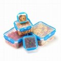 610ml Zhenqi Reusable Airtight Microwave Safe Kitchen Plastic Box Food storage 3